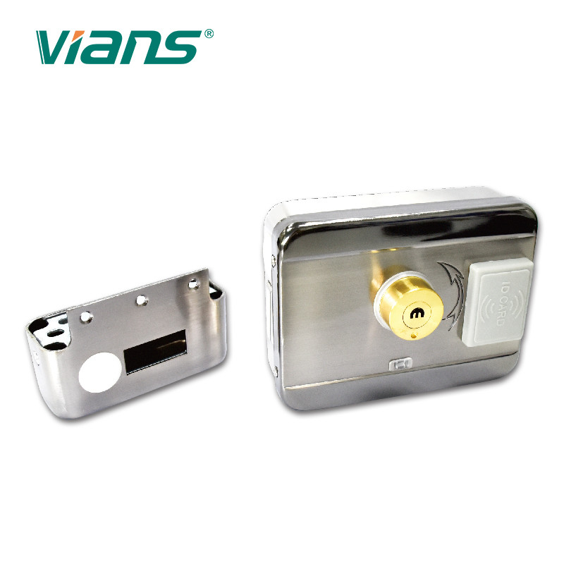 قفل باب ريم الذكي الكهربائي بالكامل في اسطوانة مزدوجة مع جهاز التحكم عن بعد RFID VI-602B